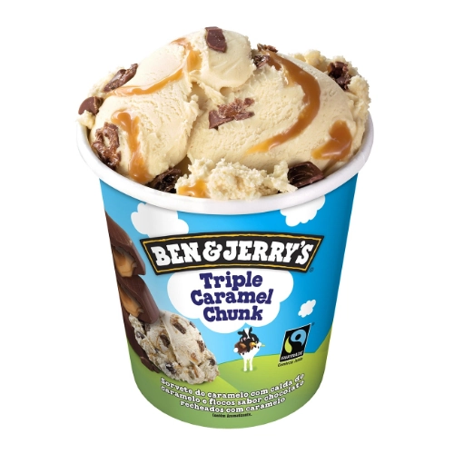 Sorvete Triple Caramel Chunk Ben Jerrys Pote 458ml