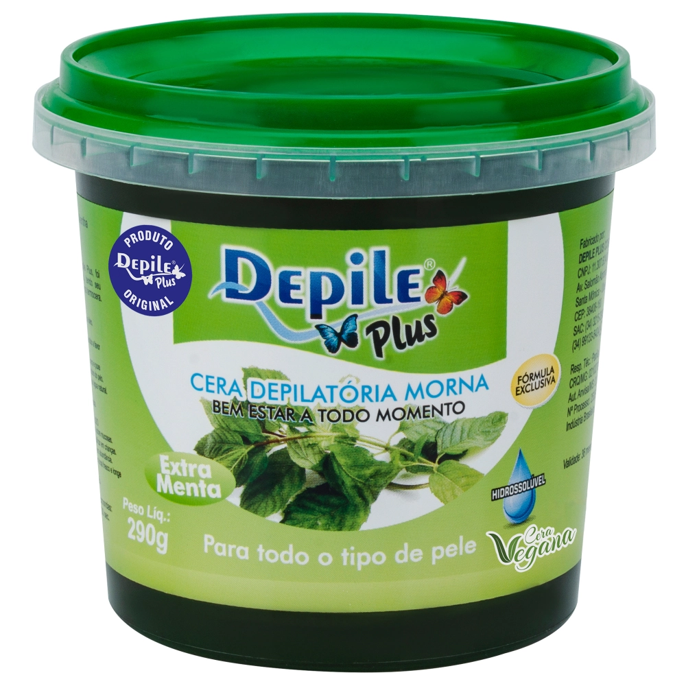 Cera Depolatoria Depile Plus Extra Menta 290g