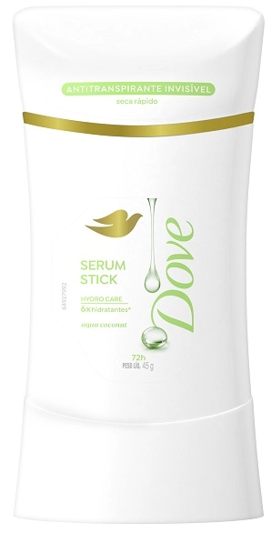 Desodorante Stick Dove Aqua Coconut 45g
