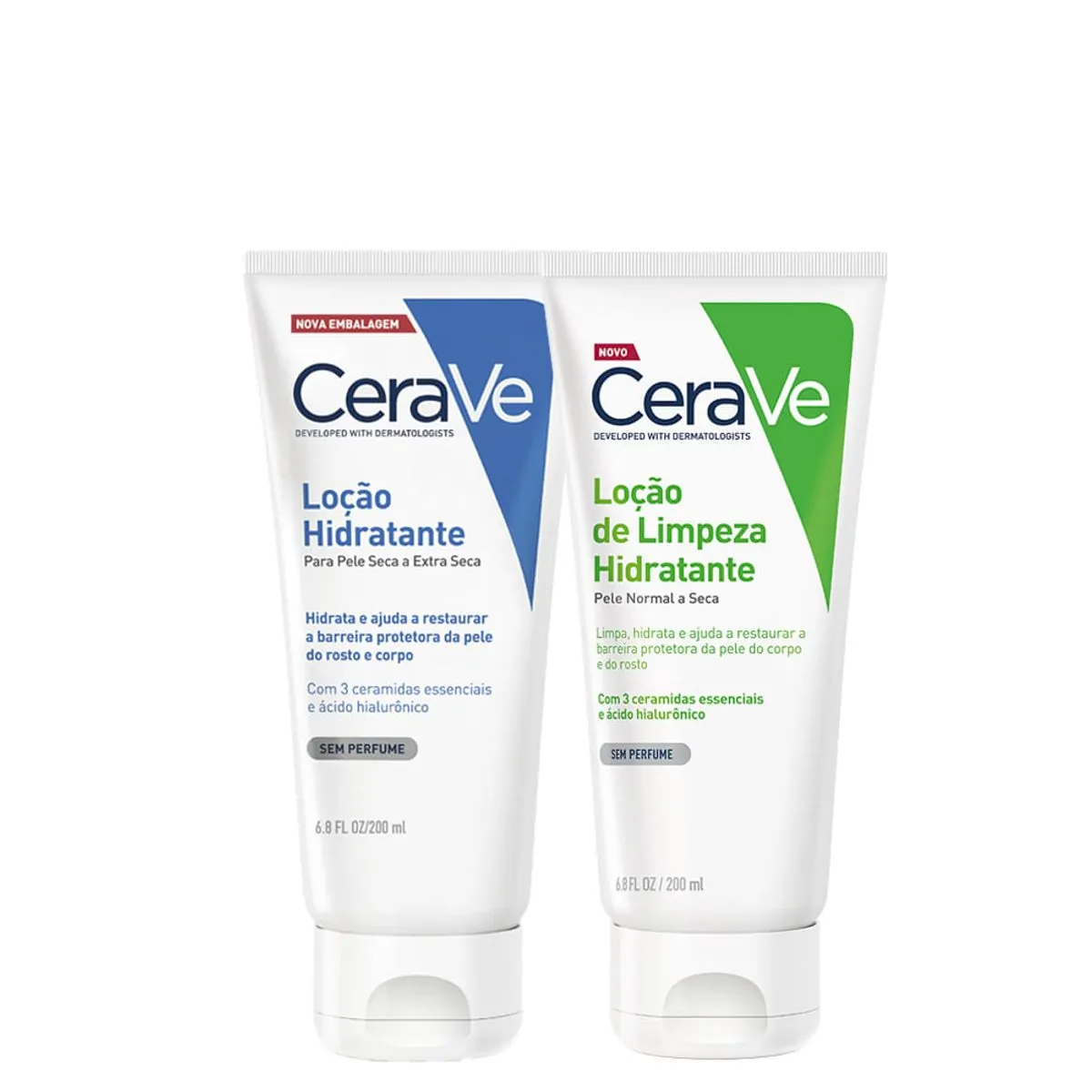 Kit Cerave Corporal - Loção Hidratante 200 ml + Loção de Limpeza 200 ml