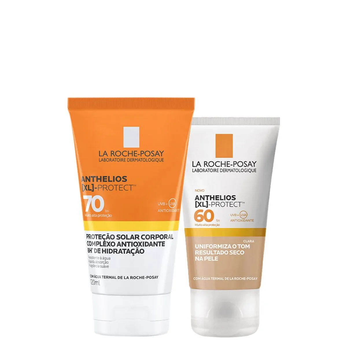 Kit La Roche-Posay - Anthelios - ProtetorSolar Facial FPS 60 Clara 40 g + Protetor Solar Corporal FP
