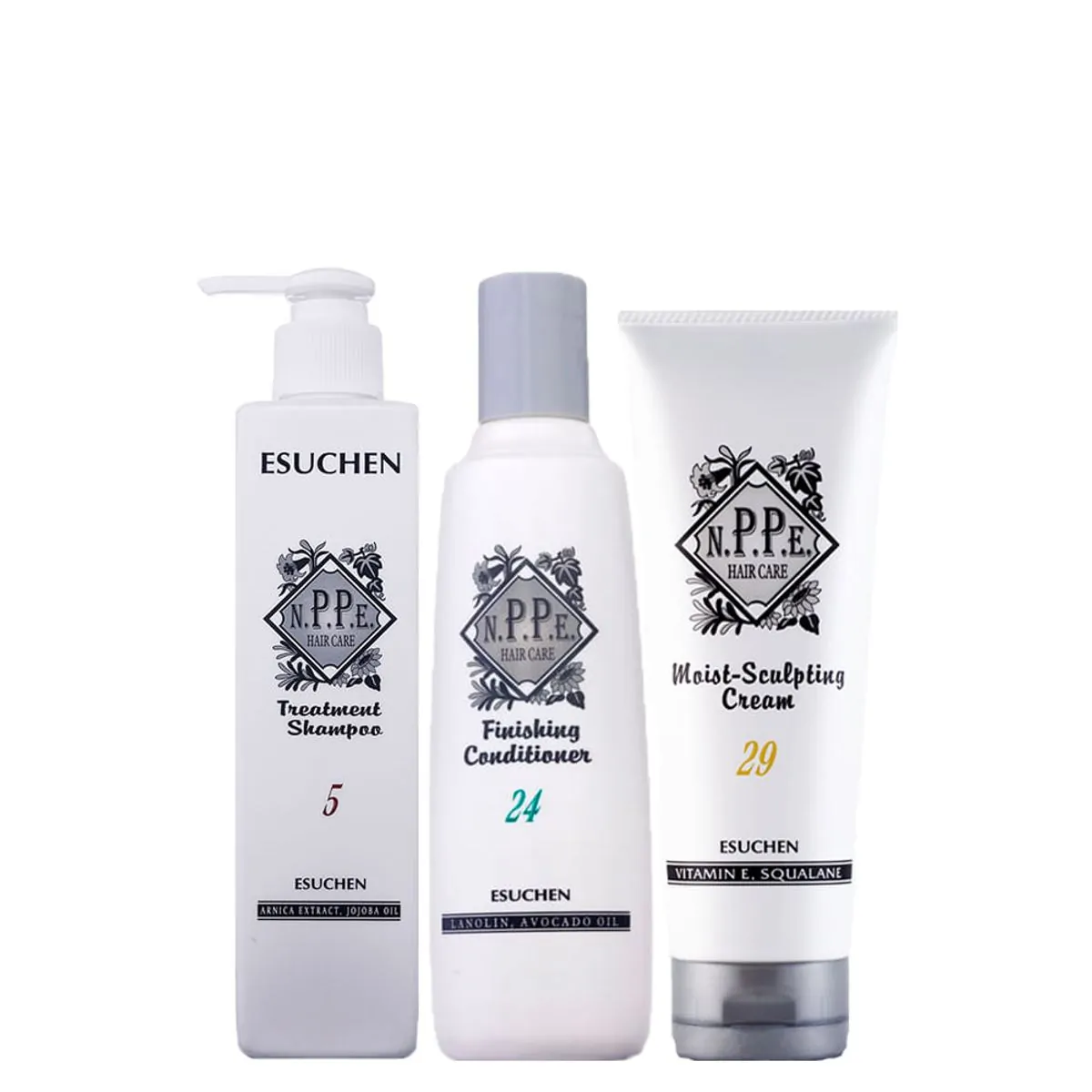 Kit N.P.P.E Herbal Therapy Esuchen - Shampoo Treatment 250 ml + Condicionador 250 ml + Leave-in 250