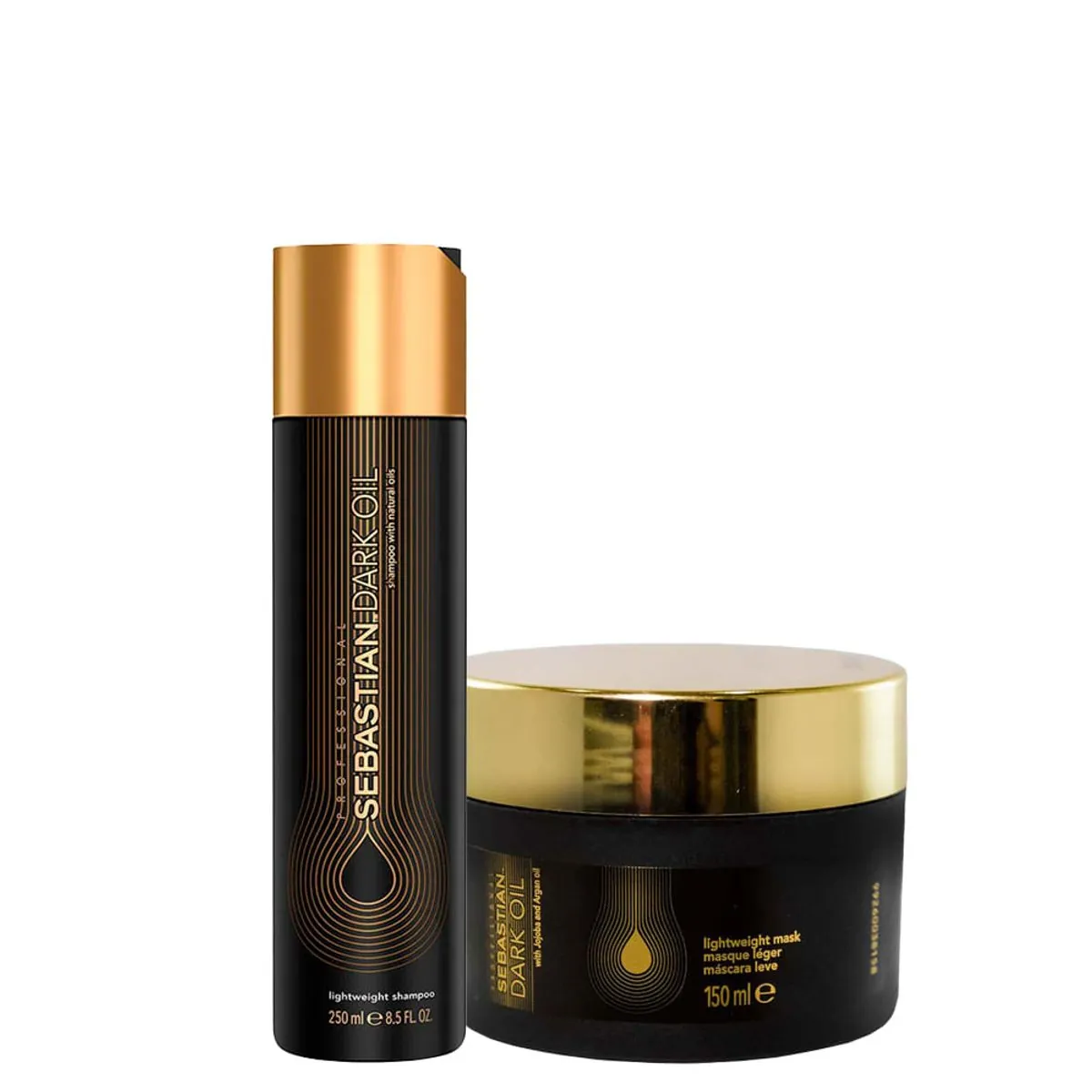 Kit Sebastian Professional Dark Oil - Shampoo 250 ml + Máscara 150 ml