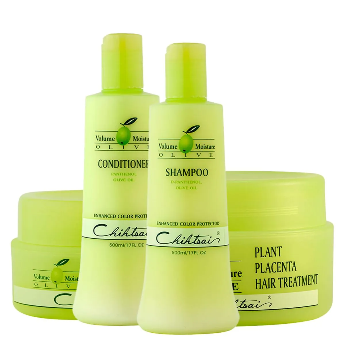 Kit Nutrição N.P.P.E Chihtsai Olive  - Shampoo 500 ml + Condicionador 500 ml + Máscara de Nutrição