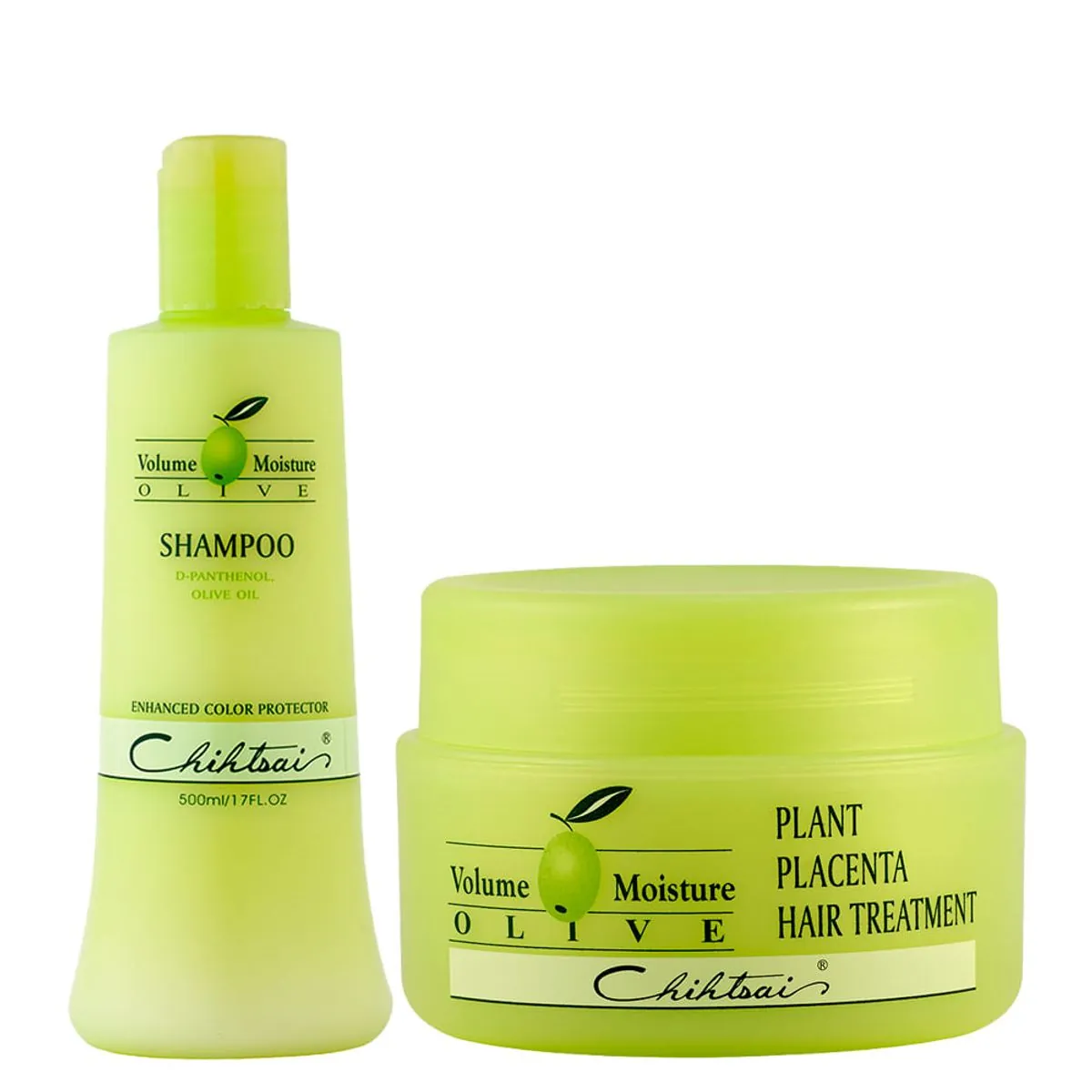 Kit Nutrição N.P.P.E Chihtsai Olive - Shampoo 500 ml + Máscara de Nutrição 500 ml