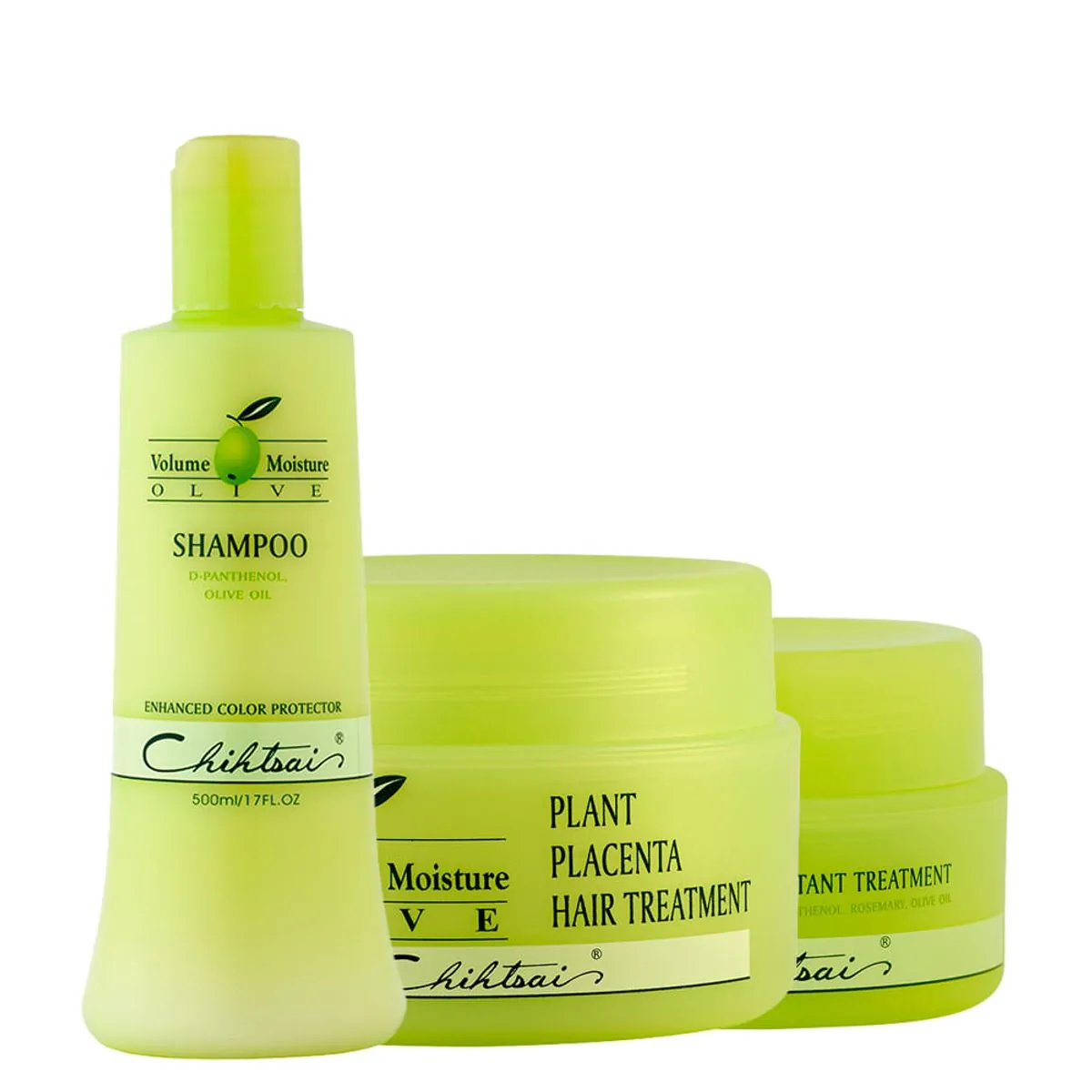 Kit Nutrição N.P.P.E Chihtsai Olive - Shampoo 500 ml + Máscara de Nutrição 500 ml + Leave-in 150 ml