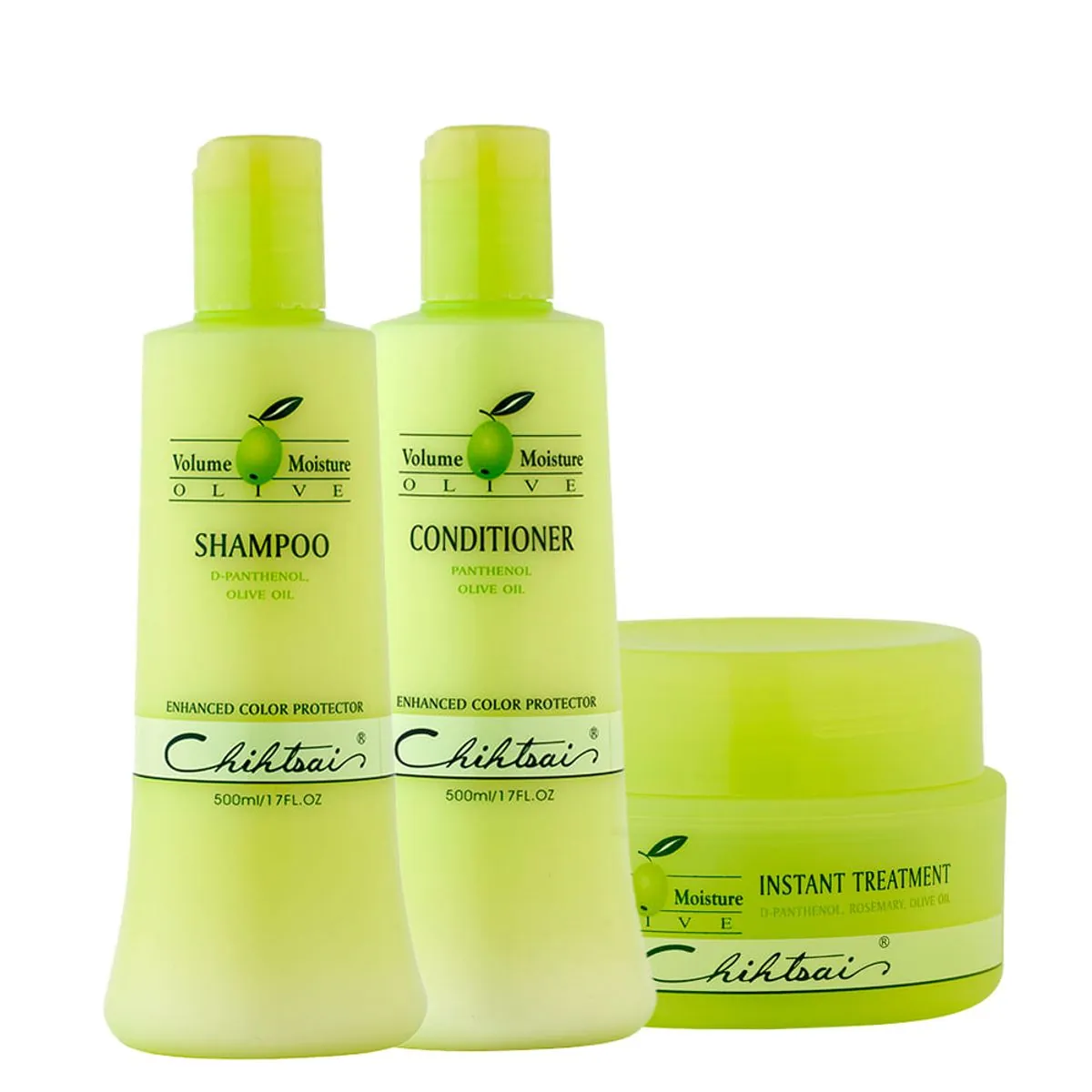 Kit Nutrição N.P.P.E Chihtsai Olive - Shampoo 500 ml + Condicionador 500 ml + Leave-in 150 ml