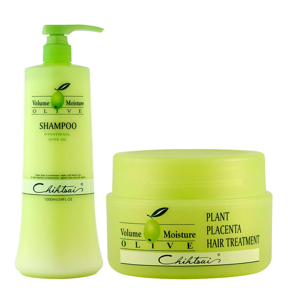 Kit Nutrição N.P.P.E Chihtsai Olive - Shampoo 1000 ml + Máscara de Nutrição 500 ml