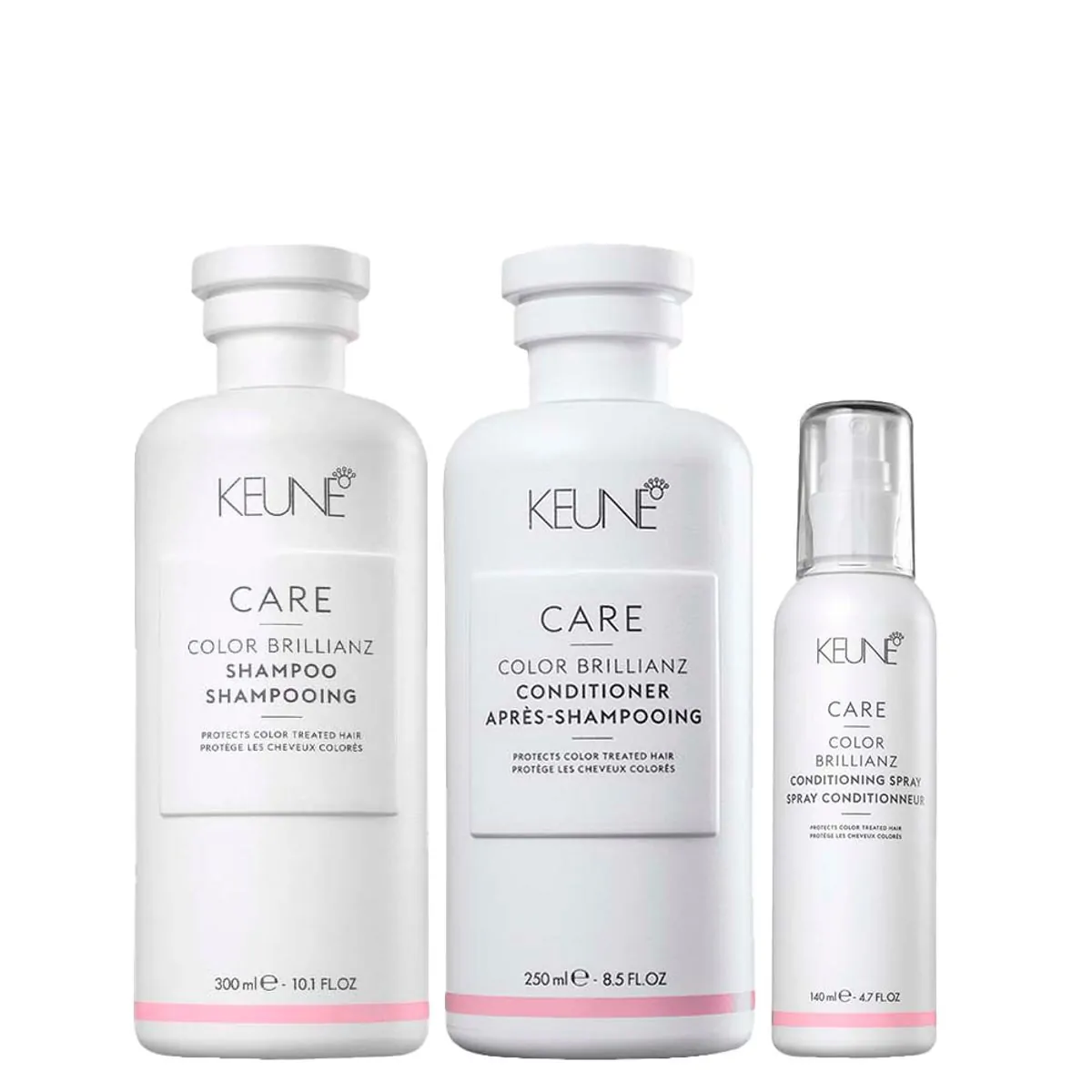 Kit Keune Care Color Brillianz - Shampoo 300 ml + Condicionador 250 ml + Leave-in 140 ml
