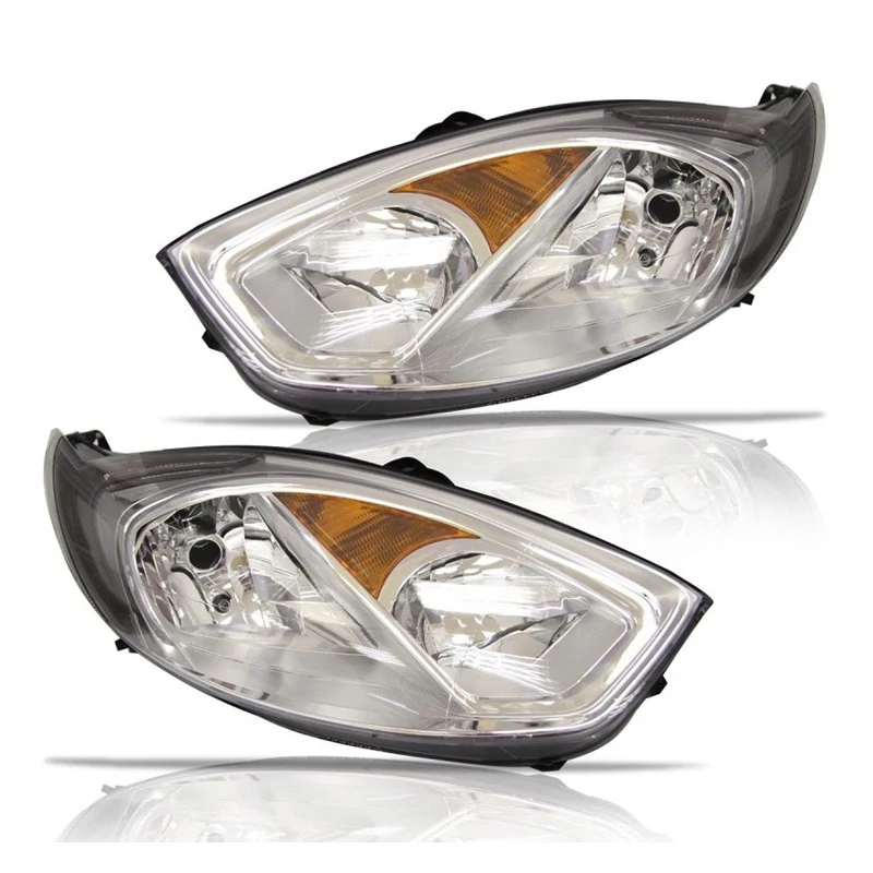 Farol Principal FORD FIESTA Lado Esquerdo Máscara Cromada - RUFATO 25329