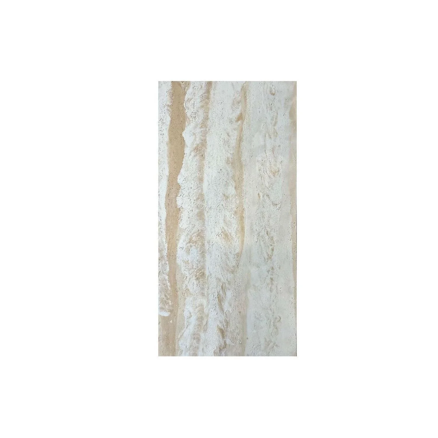Revestimento Pedra Leve Semi-flexível Decorativa 120cm X 60cm 3mm De Espessura Formaco Decor Travertino