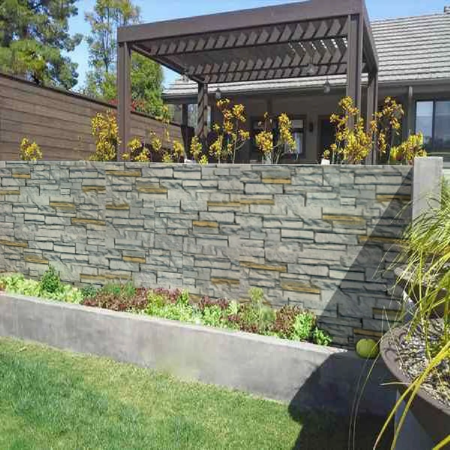 Revestimento De Parede 3d Pedra Leve Decorativa Palito 120cm X 60cm X 2,5cm Formaco Decor Bege