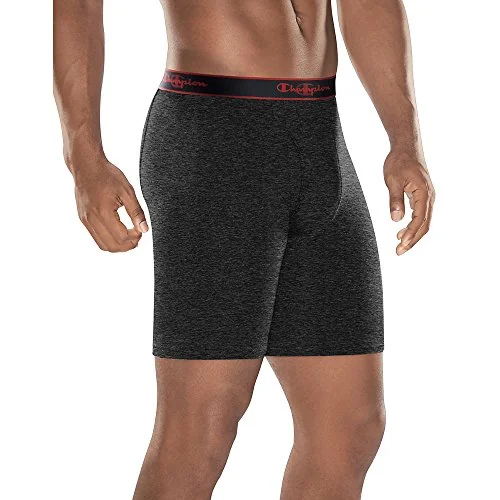Champion Active Performance Long Boxer Brief 3 Pack_black/black/grey_x Large
