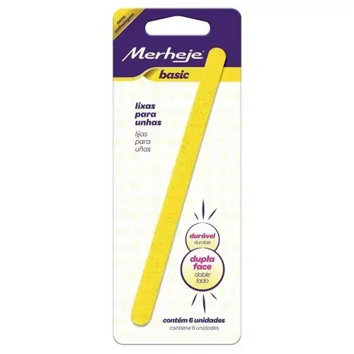 Lixa P/ Unhas Merheje Basic C/ 6