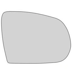 Lente Espelho do Retrovisor FIAT TORO Lado Direito com Base - METAGAL RTXM26