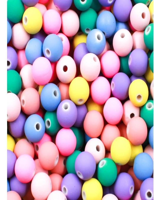 Bola Plast. Emborrac. Passante10mm 50g Color Claro