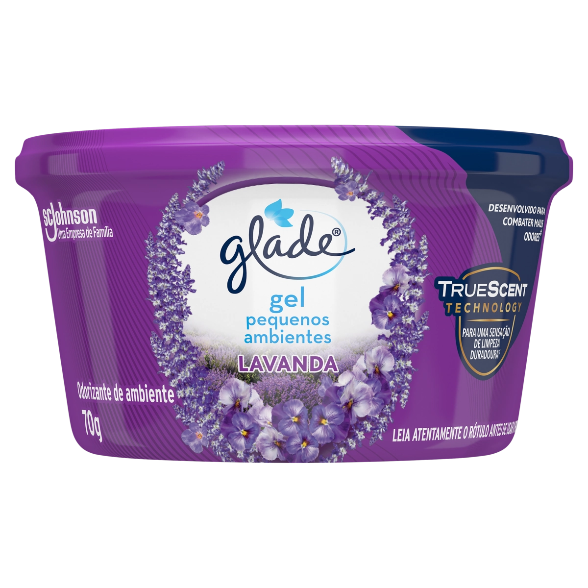 Odorizador De Ambiente Gel Lavanda Glade Pote 70g