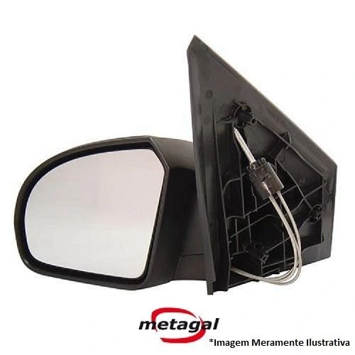 Espelho Retrovisor Externo FORD FIESTA Lado Direito Remoto - METAGAL RFME78CR