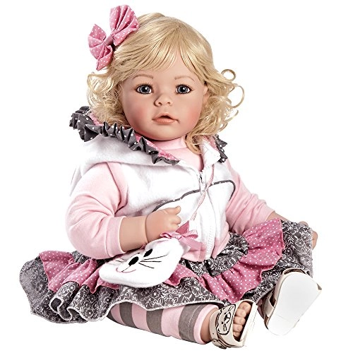 Adora Toddler Cuddly Weighted 20play Doll The Cat S Meow Removable Hoodie Jacket And Purse Light Blo