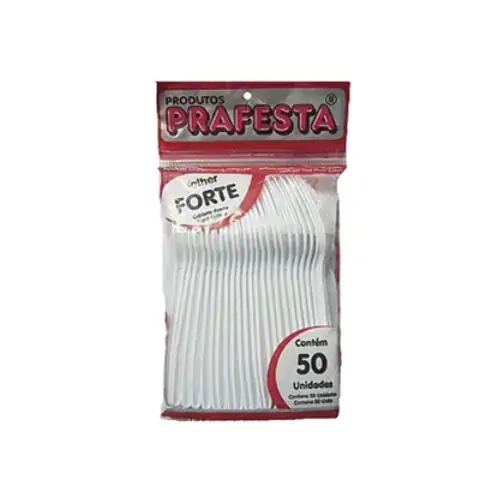 Garfo Descartável Prafesta 50unidade