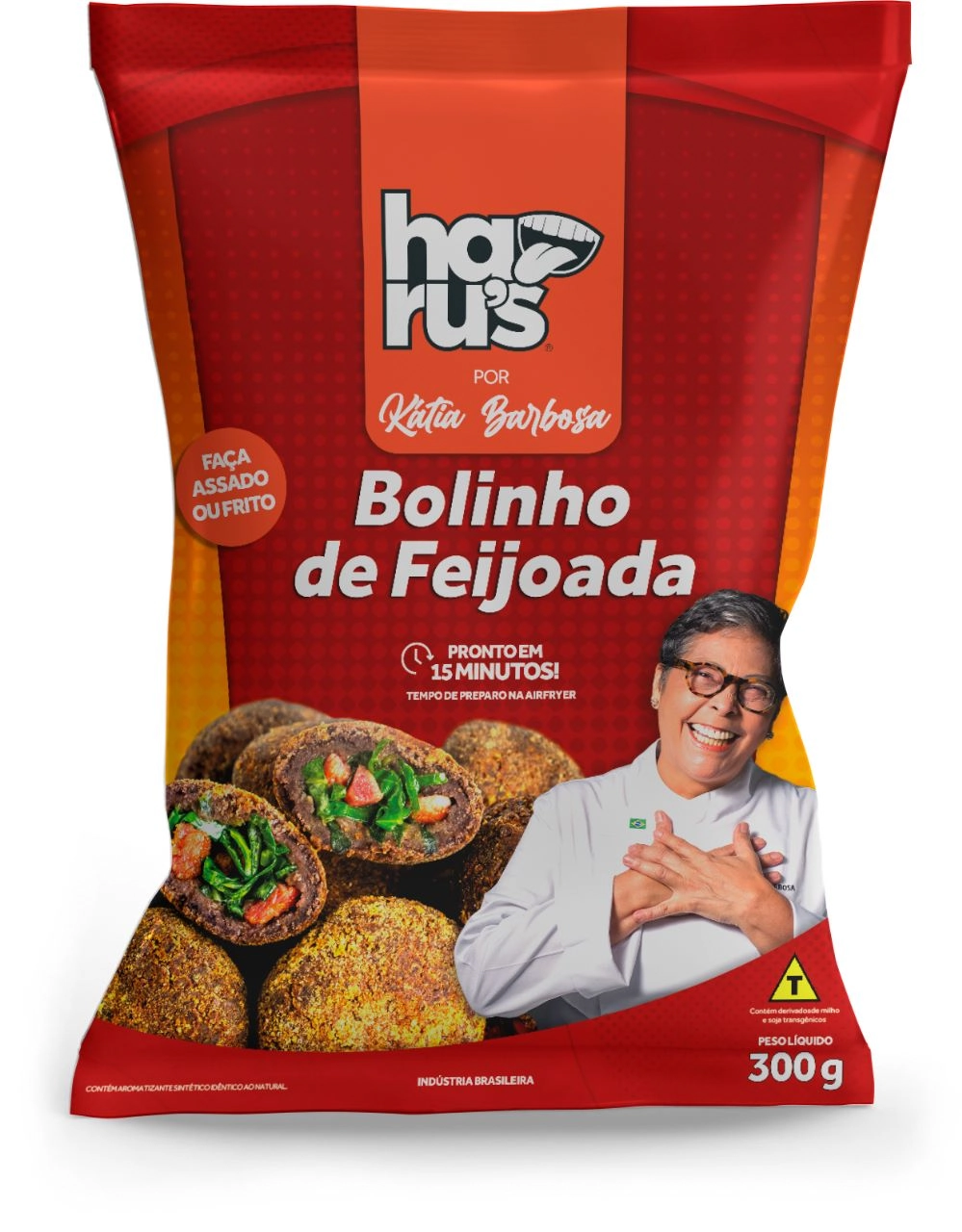 Bolinho De Feijoada Congelado Harus Por Kátia Barbosa Pacote 300g