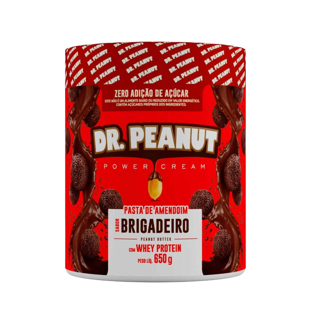Pasta Amendoim Prot Dr Peanut Pt 650g Brigadeiro .