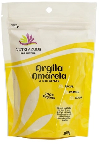 Argila Nutri Azuos 100g Amarela