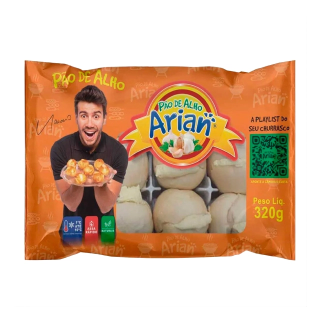 Pao Alho Arian 320g Bolinha