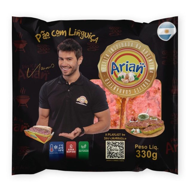 Pao Com Linguica Arian 330g