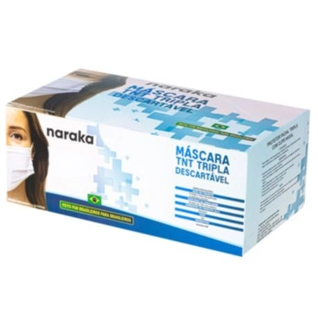 Mascara Naraka Tnt Tr/camada Descartavel C/10 Padrao Anvisa