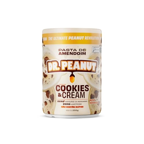 Pasta Amendoim Dr.peanut Cookies Cream C/whey Protein 250g