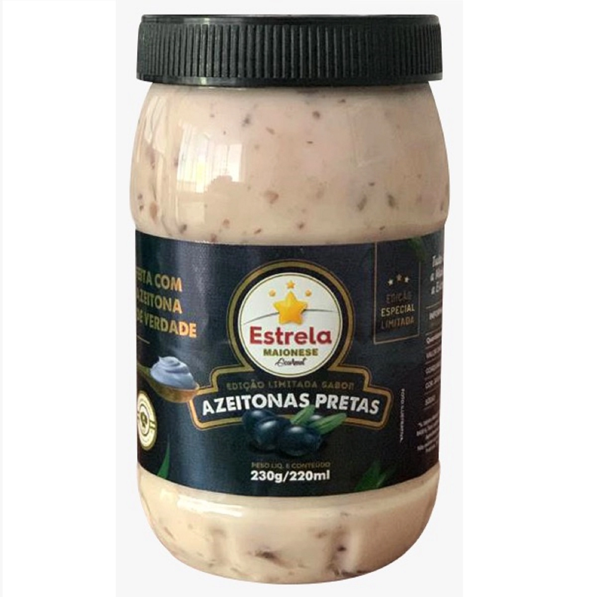 Maionese Estrela 230g Azeitona Preta Gourmet