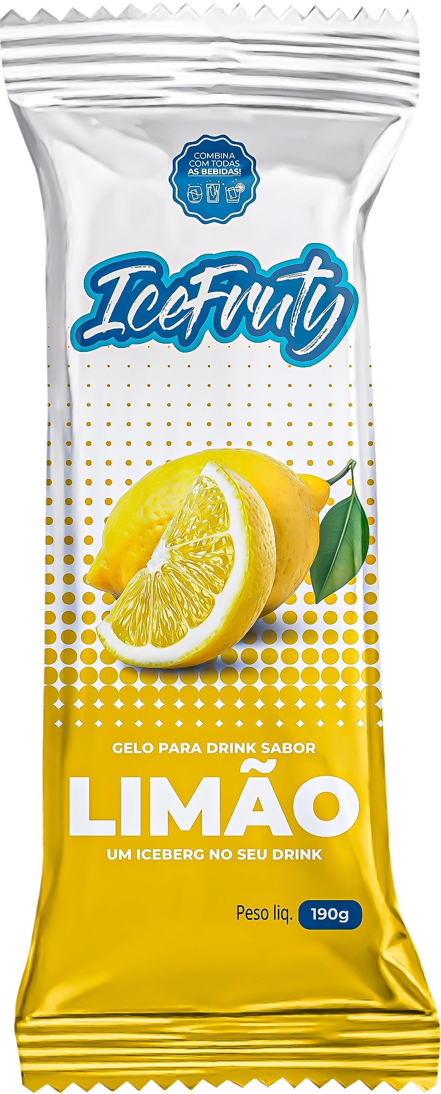 Gelo P/ Drink Icefruty 190g Limao
