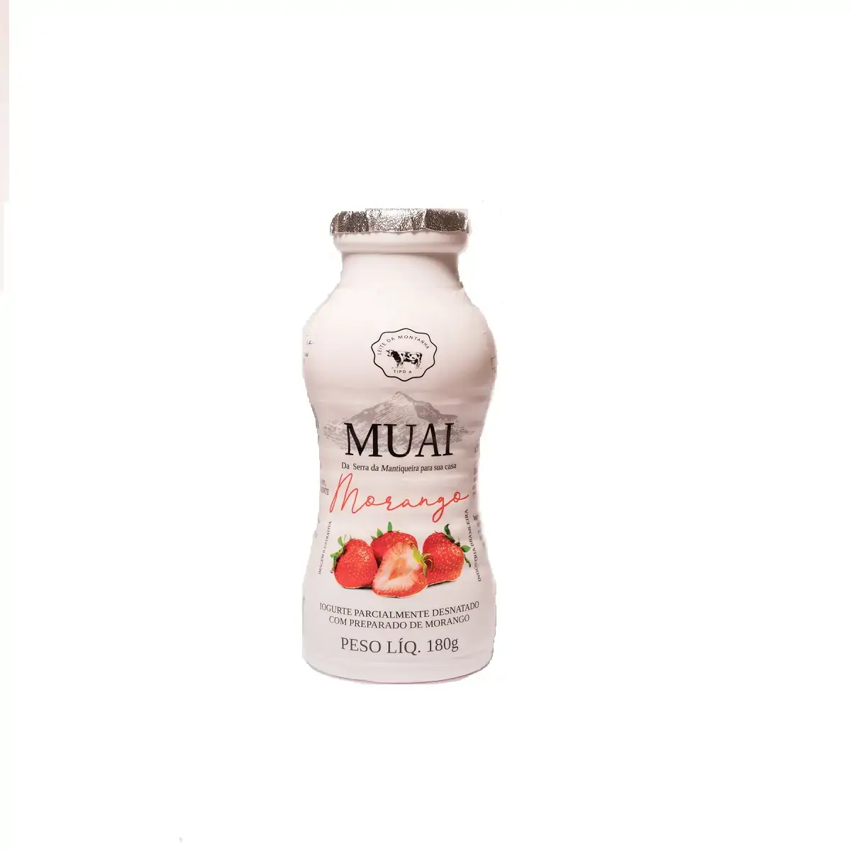 Iog.muai Semidesnatado Morango 180g