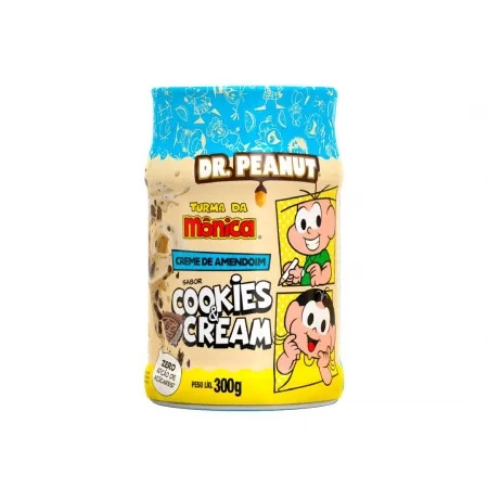 Creme Amendoim Dr.peanut Turma Monica Cookies Cream 300g