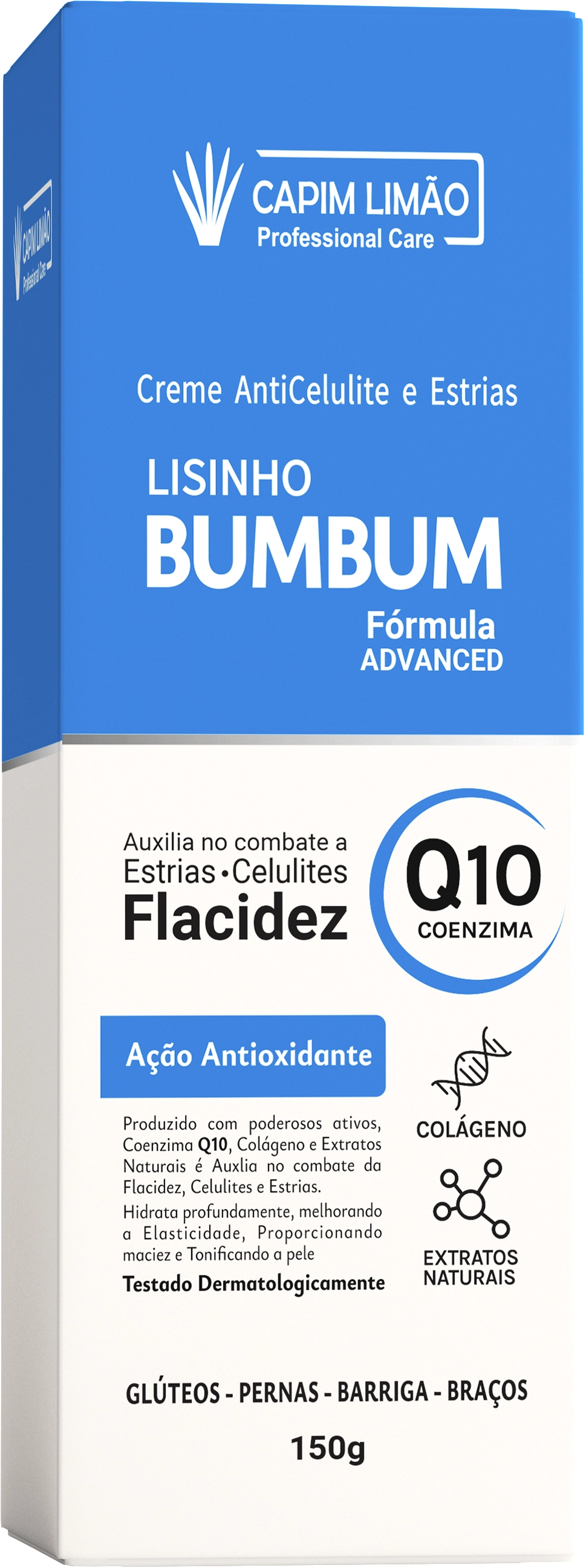 Creme Corporal Capim Limao Bumbum Lisinho 150g