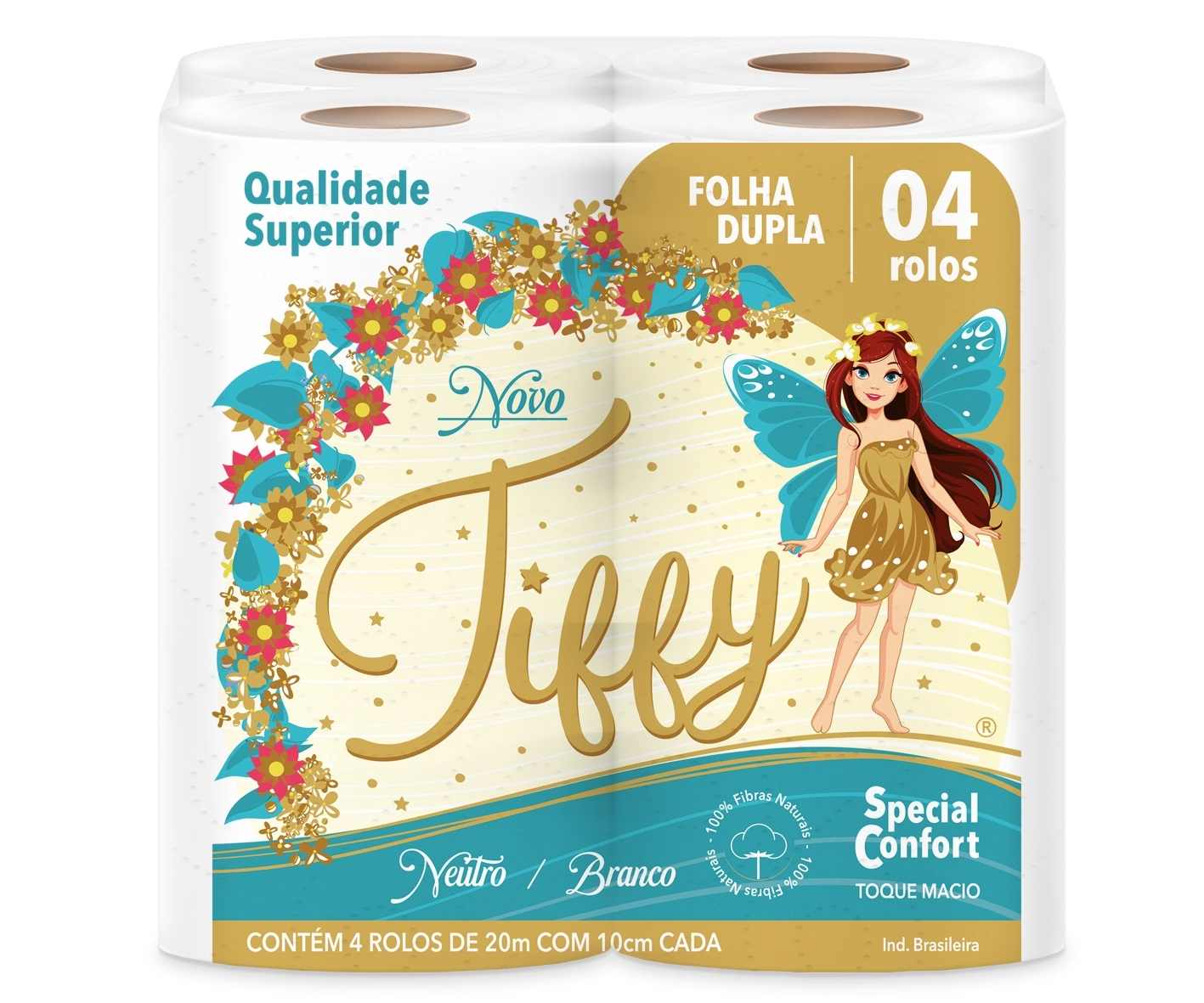 Papel Hig Tiffy Fd 4un 20mts