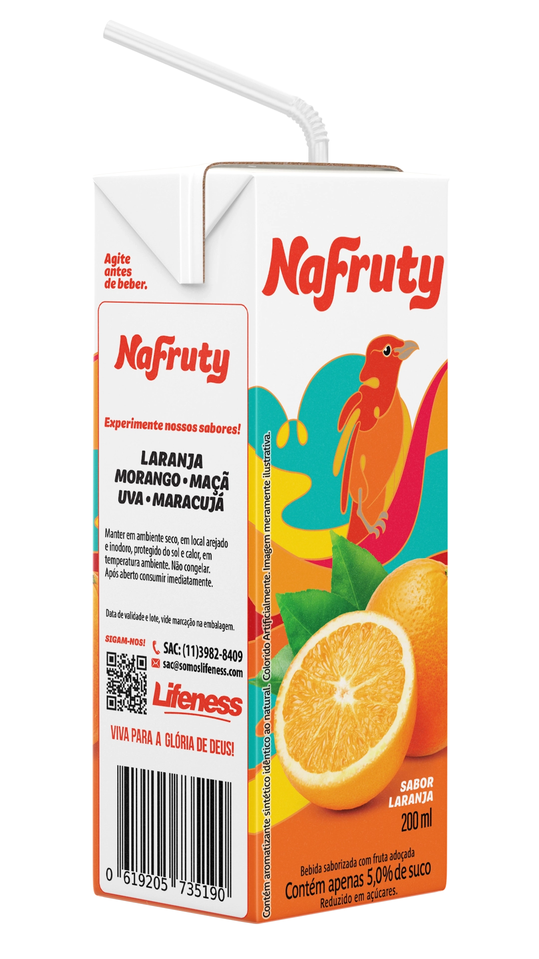 Suco Nafruty 200ml Laranja