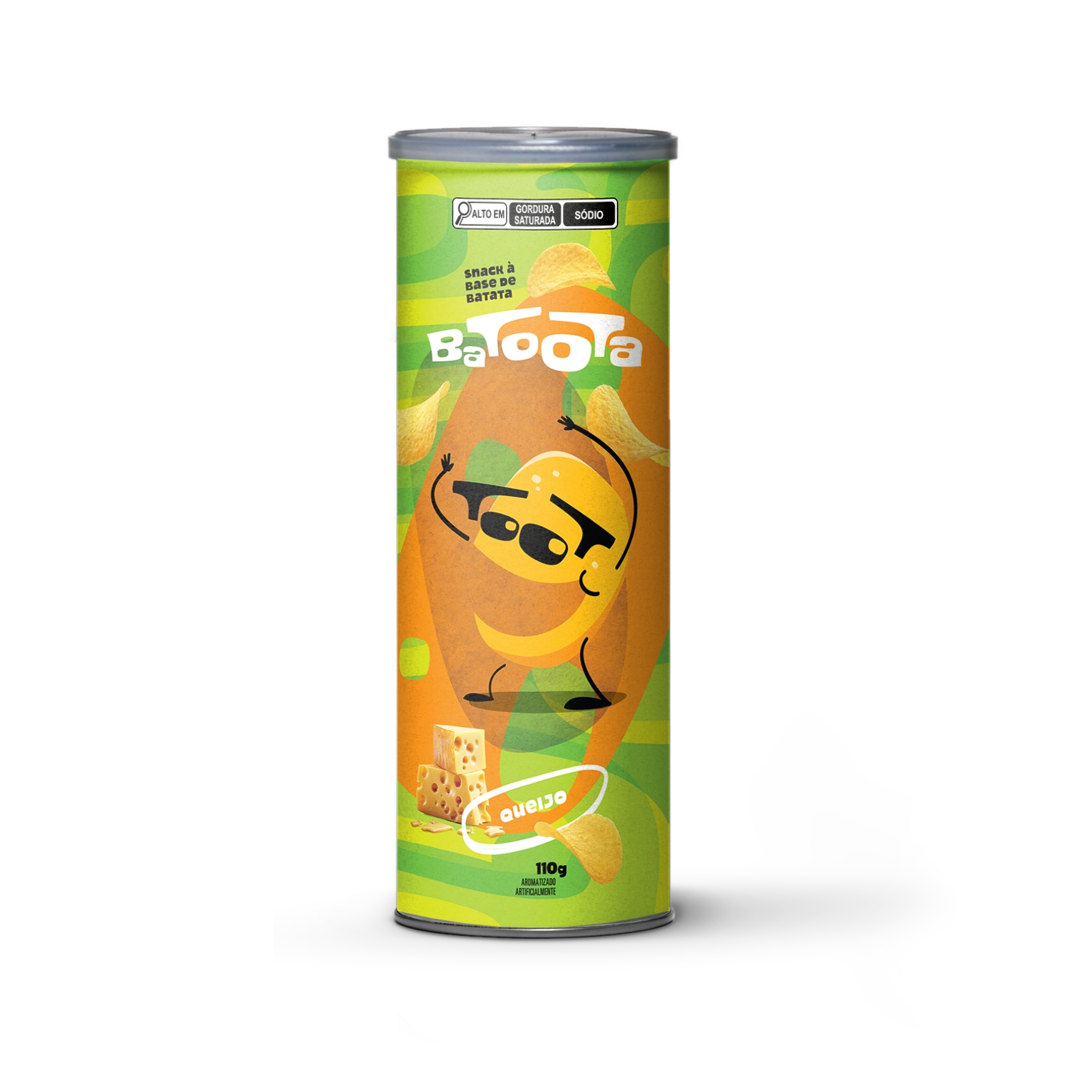 Salgadinho Batoota Snack à Base De Batata Sabor Queijo 110g