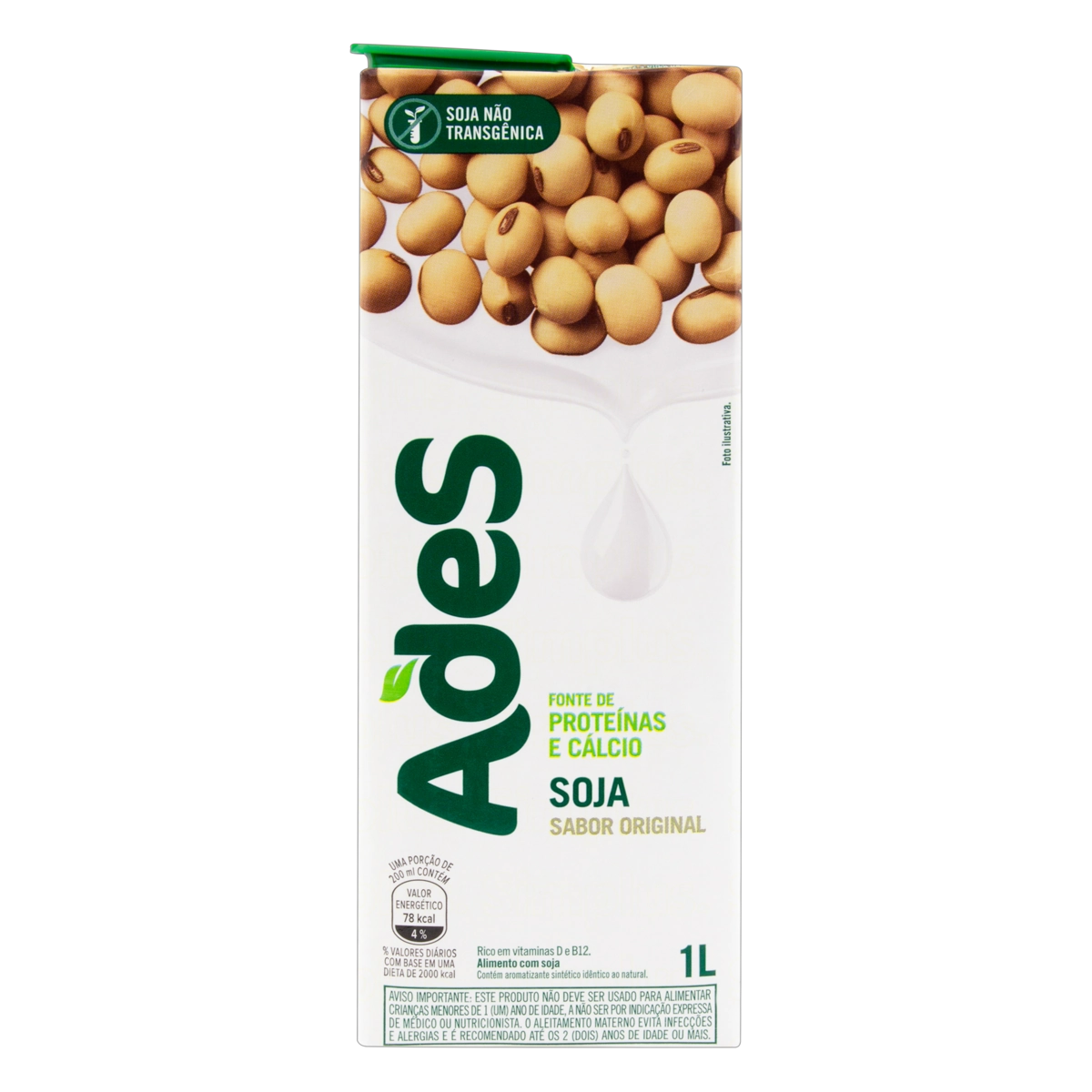 Bebida à Base De Soja Original Ades Caixa 1l