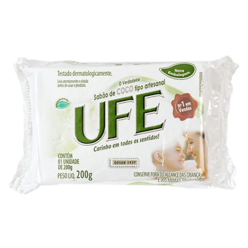 Sabão Em Barra Ufe Coco 200g