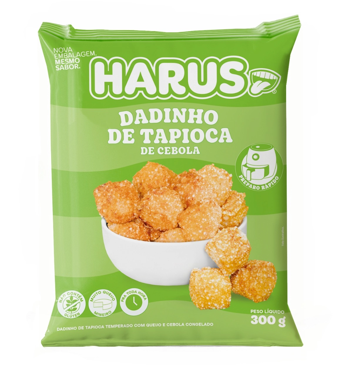 Dadinho De Tapioca Congelado Cebola Harus Pacote 300g