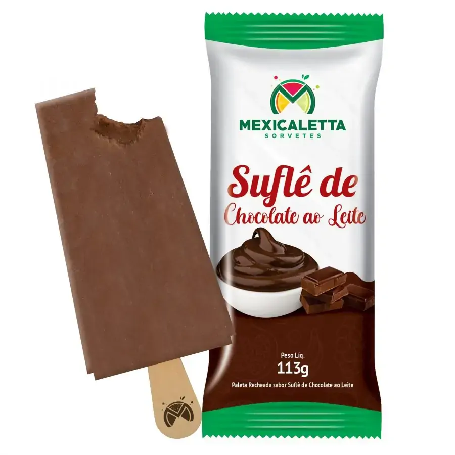 Paleta Mexicana Sufle De Chocolate Ao Leite 113g