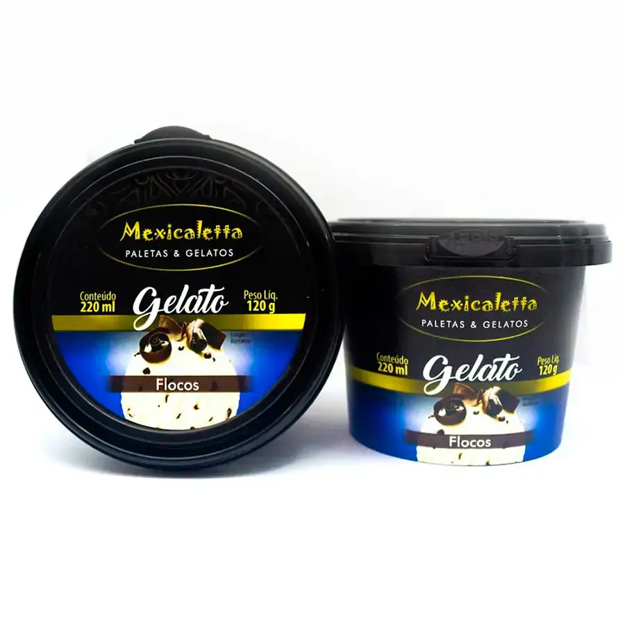 Sorvete Mexicaletta Gelato Flocos 220ml