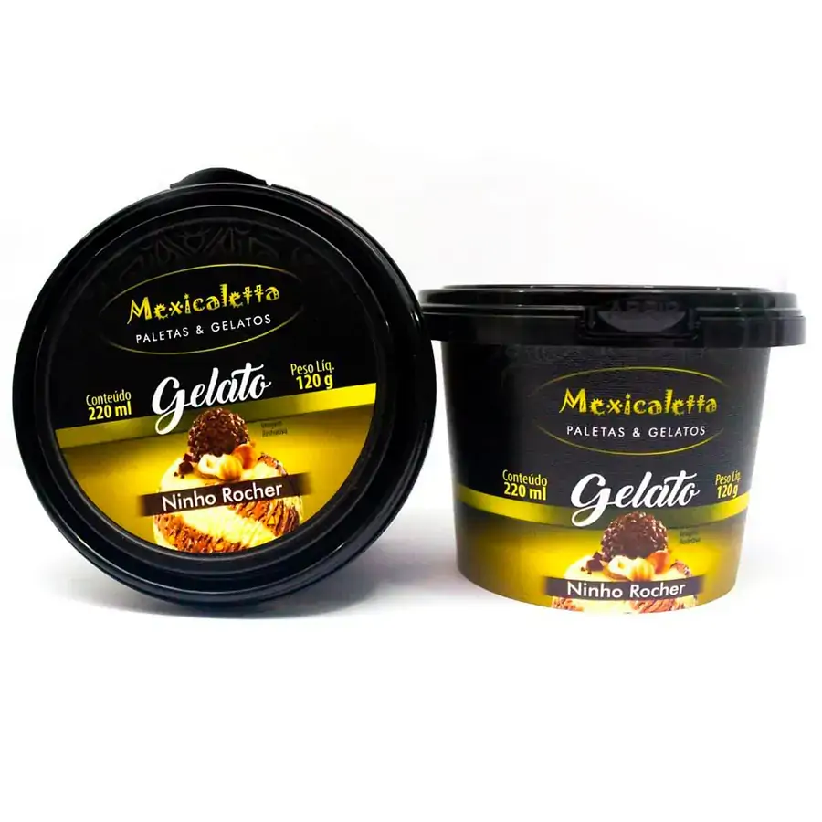 Sorvete Mexicaletta Gelato Ninho Rocher 220ml