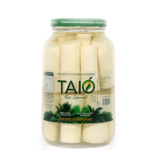 Palmito Pupunha Inteiro Taio 1800g