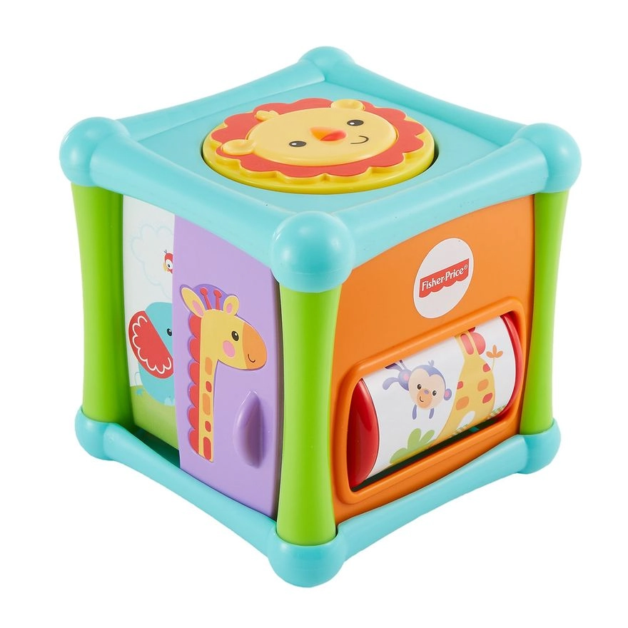 Fisher Price Growing Baby Animal Activity Cube Multi Color