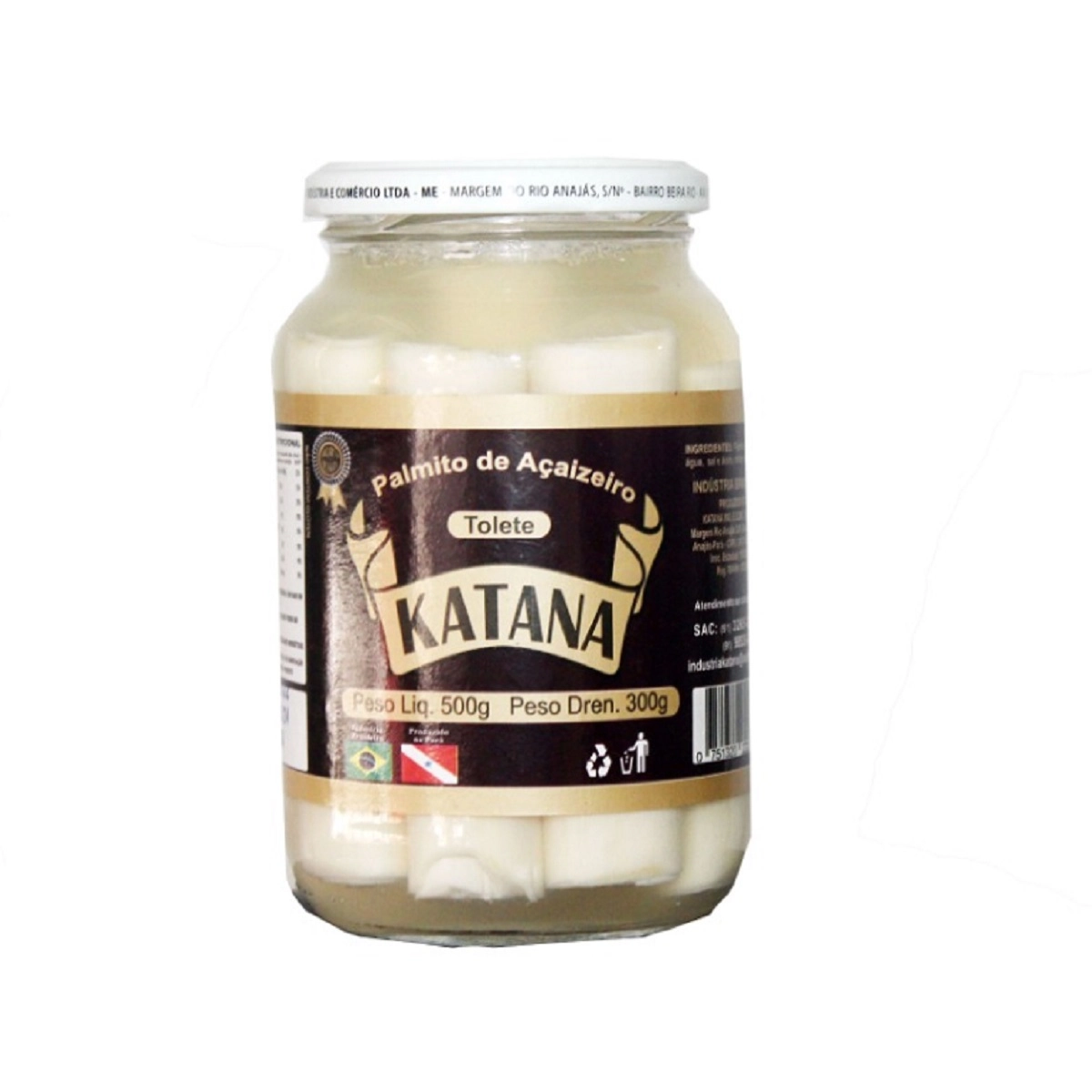 Palmito Katana 300g Vidr