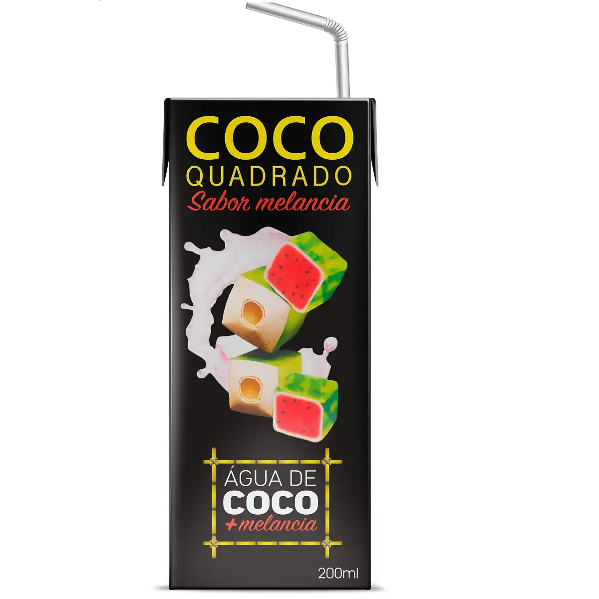 Agua De Coco Quadrado 200ml Melancia