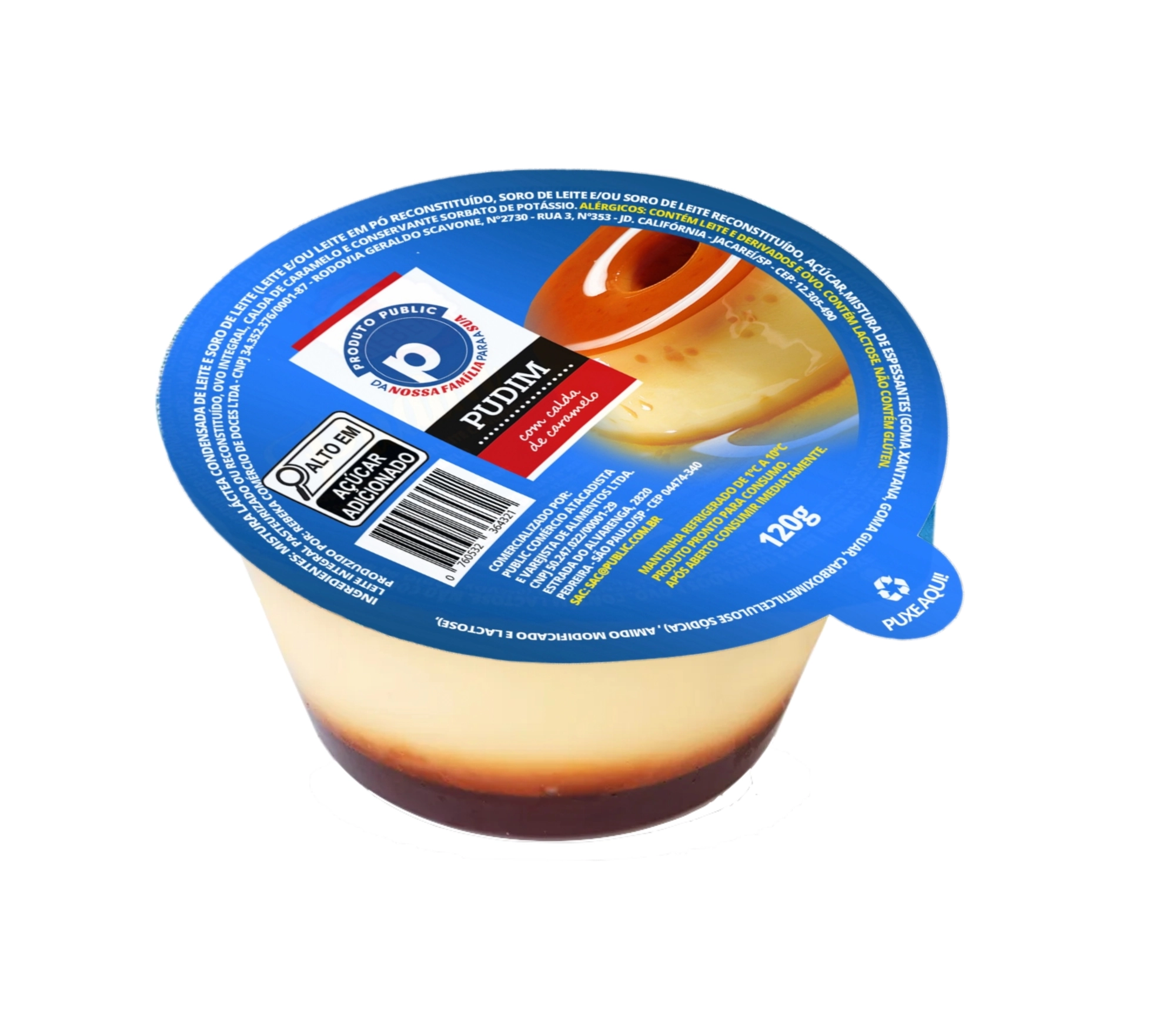Sobremesa Pudim De Leite Cond Public 120g